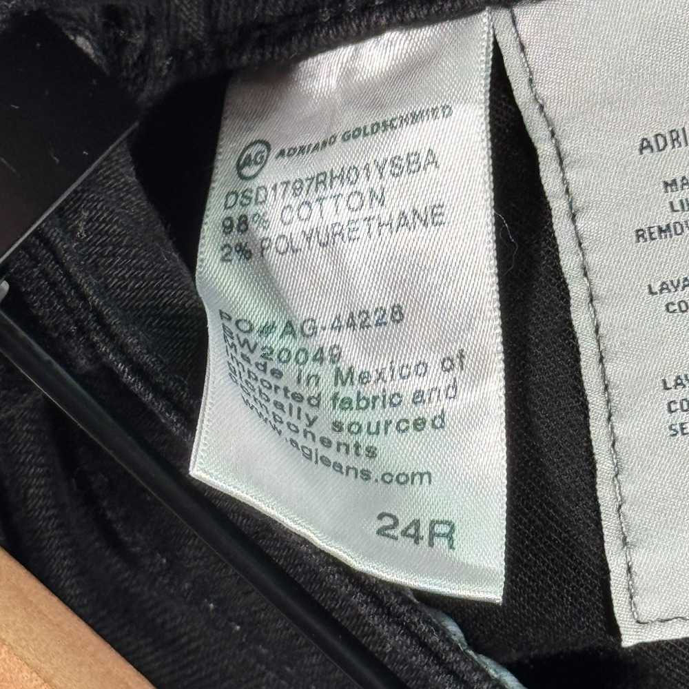 Adriano‎ Goldschmied The Rhett Jean Womens 24R High Waist Straight Black Comfort - Picture 7 of 15